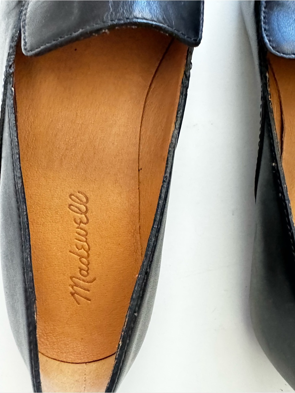 Madewell Black Frances Skimmer Pointed Leather Slip-On Loafers size 8.5 - Picture 3 of 7